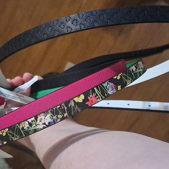 3 for 1 Reversible Betsey Johnson Belt Trio- XL - Picture 6 of 7